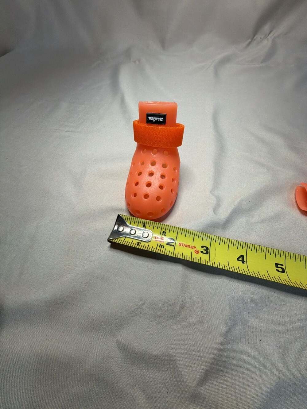 Wagwear WagWellies Mojave Dog Boots in Neon Orange, Size XS - Picture 6 of 8